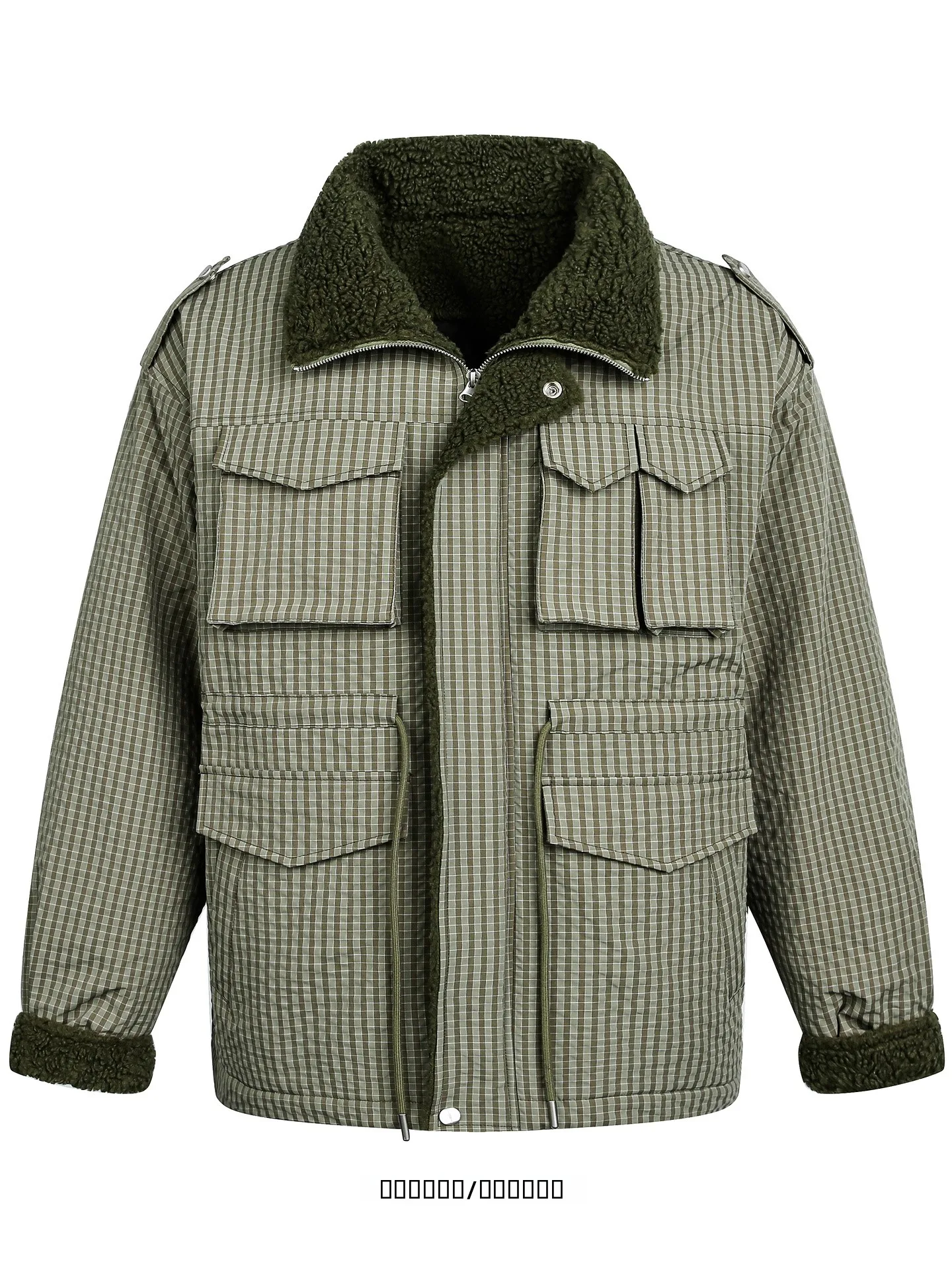 

Loose Fit een Plaid Cotton Jaet Casual Retro Sle from Youthful Warmth for Daily Wear Teenage Boys Faion