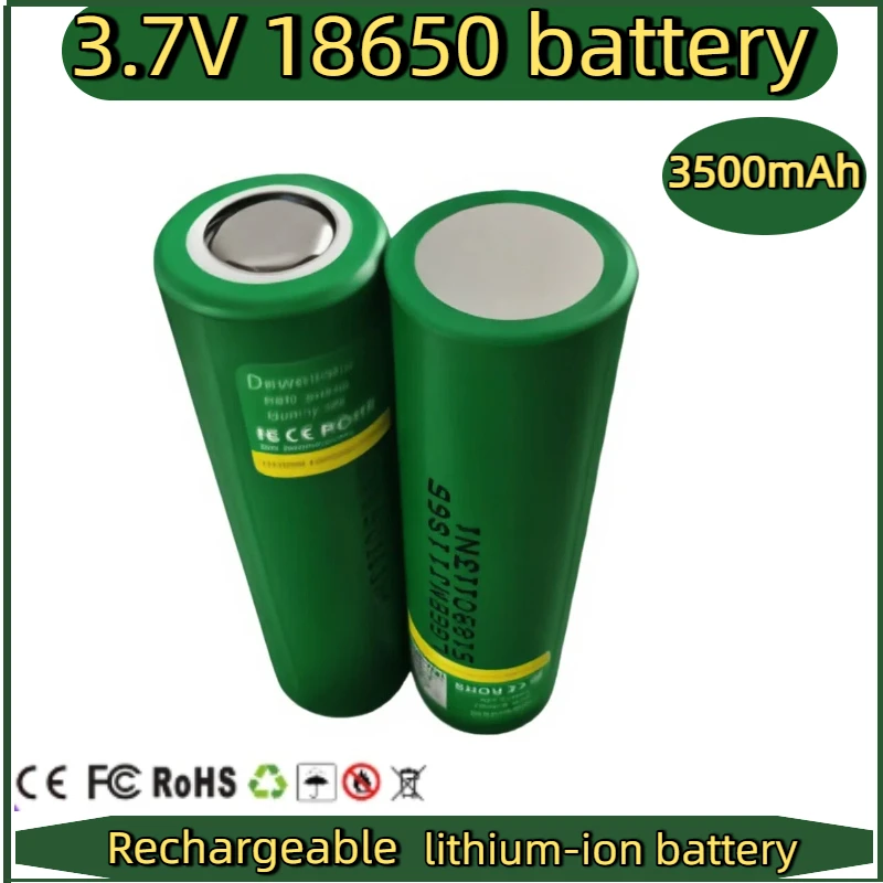 

original New 18650 battery Rechargeable battery 3.7V 3500mAh for electronic cigare flashlight for LG MJ1 3500mAh Battery