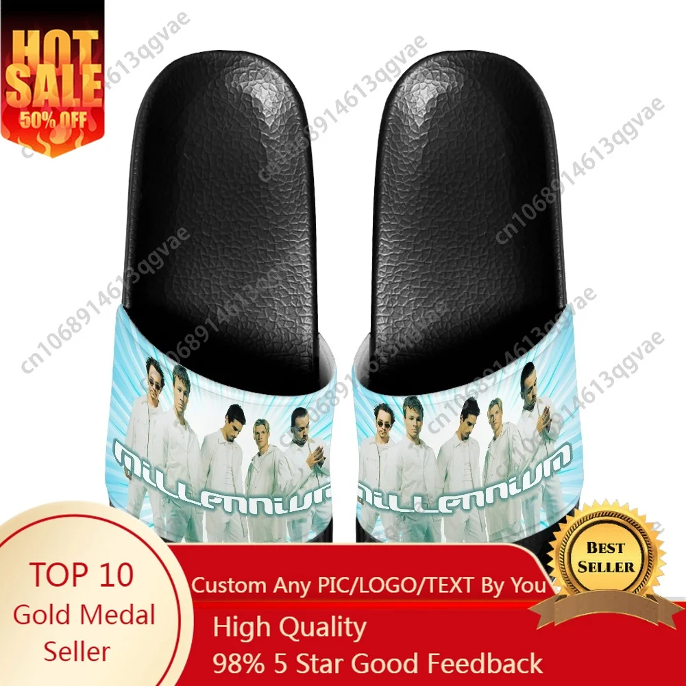 

Hot Band Backstreet Boys BSB Slippers Home Water Shoes Men Women Teenagers Beach Pool Sandals Custom Summer Slipper