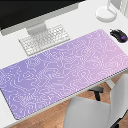 Gamer Mousepad Gradient Color Line Mouse Pad Large Mouse Mat Natural Rubber Desk Rug PC Desk Mats Design Mousepads 100x50cm