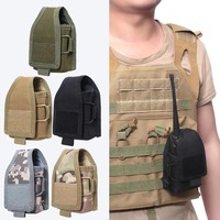 MOLLE-Compatible Radio Pouch for Outdoor Use | Walkie Talkie & Phone Holder | Lightweight Waist Bag for Camping & Hiking