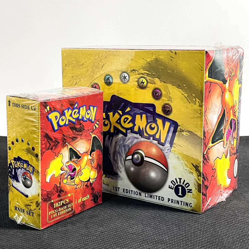 PTCG 102Pcs/396Pcs PKM Base Set 1ST Edition Whole Set Booster Box
