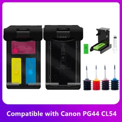 Compatible Canon Pixma E401 E402 E461 E471 E481 Remanufactured Ink Cartridge PG44 CL54 Refillable Ink Cartridge