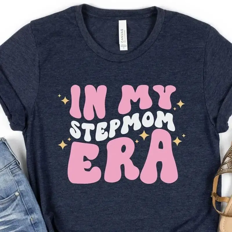 In My Stepmom Era T Shirt Retro Funny Bonus Mom Groovy Step For
