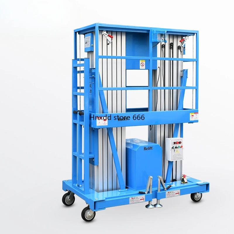 Electric Double Mast Lifting Platform Mobile Lift