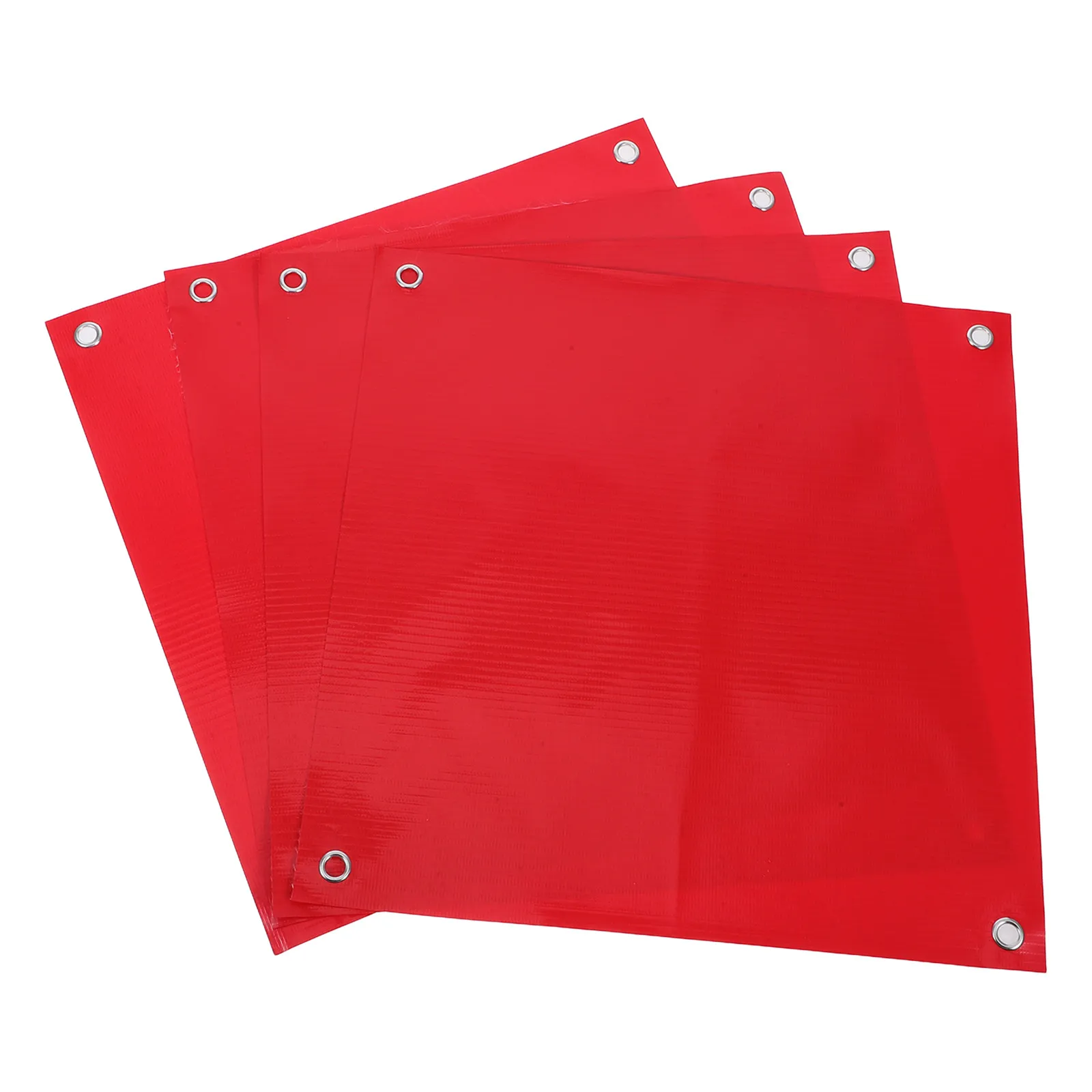 4Pcs PVC Traffic Safety Flags Uv-Resistant Plastic Warning Flags High Visibility for Traffic Control Construction