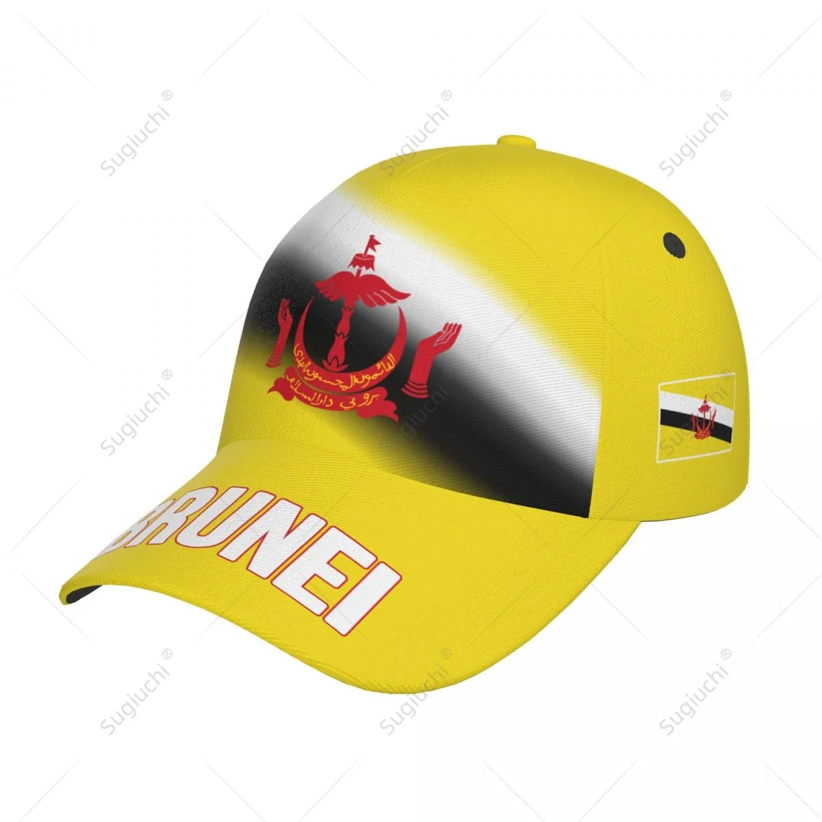 Unisex Baseball Cap Hat Brunei Flag Gradient Color 3D Printing for Tennis Outdoor Bike Bicycle Golf Baseball Sports Fans