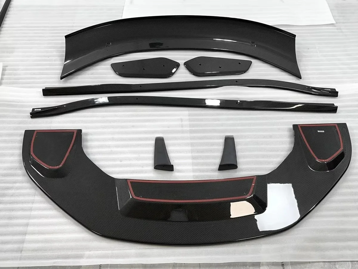 Lotus Emira Automotive Accessories Dry Carbon Fiber Body Kits Front Lip Side Skirt Rear Wing for Lotus Emira Upgrades GT4