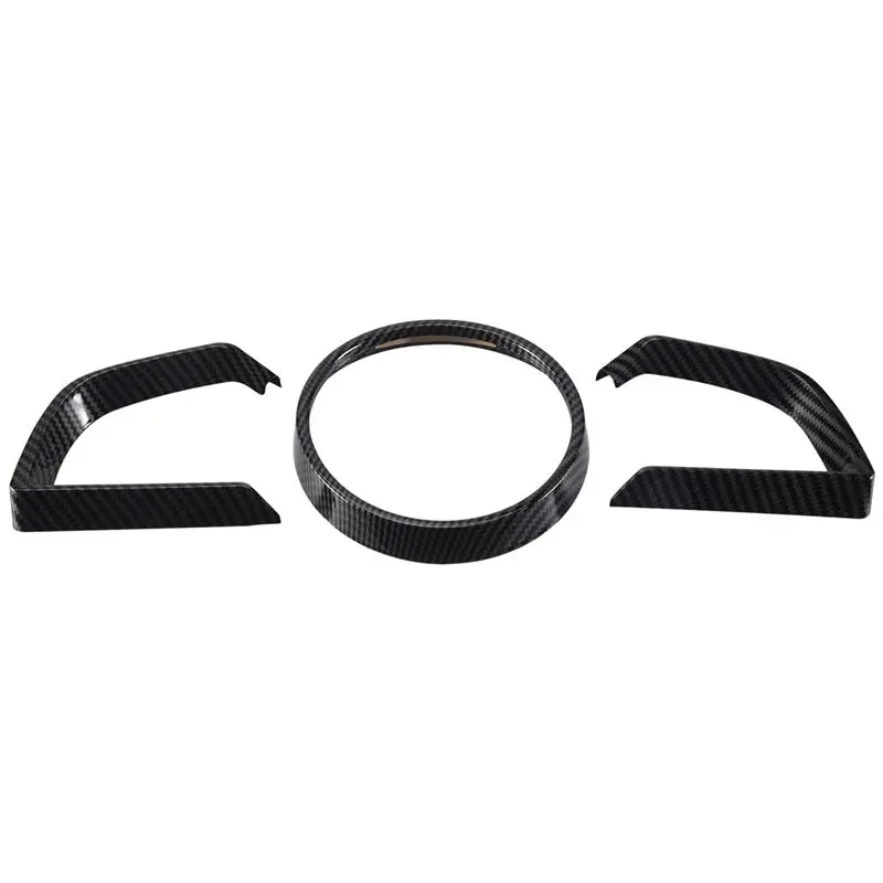 【AC77 Top !! 】For Mazda 3 Axela 2014-2018 Carbon Fiber Dashboard Interior Instrument Frame Cover Trim