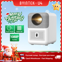 BYINTEK LOVE U4 Smart Mini Home Theater Projector 4K 1080P Video Android WIFI for Smartphone Cinema