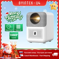BYINTEK LOVE U4 Smart Mini Projetor de Home Theater 4K 1080P Vídeo Android WIFI para Cinema de Smartphone