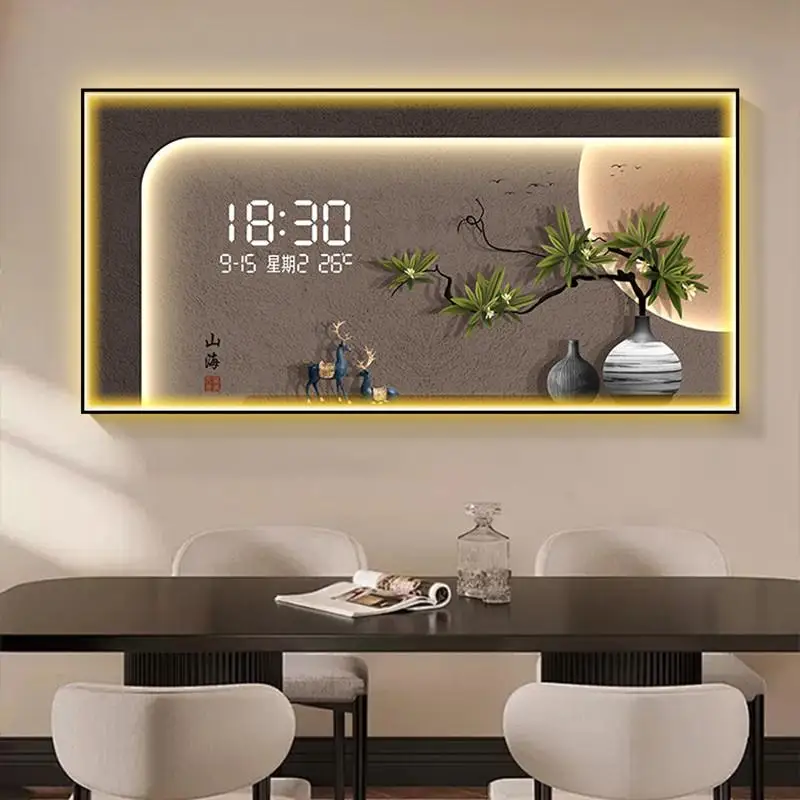 

Art Japanese Charm Wall clock Japanese Charm Digital Gothic Wall clock Modern Digital Reloj De Pared Digital Wall Decoration