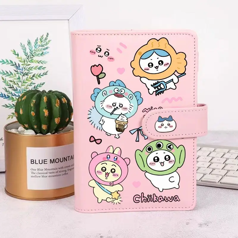 Chiikawa Hand Ledger Kawaii Anime Cartoon Sanrio Notebook Binder Portable Diary Birthday Gift Elementary School Notebook