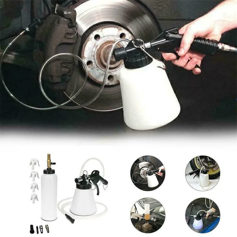 

Ручной пневматический тормозной жидкости, комплект инструментов для извлечения автомобильного воздуха, сцепления, масляного насоса, кровотечения, пустой дренаж, 1,75 л