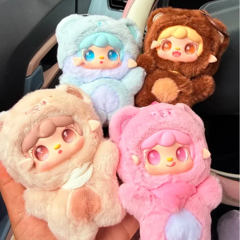 Yooki V4 Take A Bite Of Bear Plush Vinyl Blind Box Keychain Pendant Doll Desktop Ornament Collection Trendy Toy Mystery Box Gift