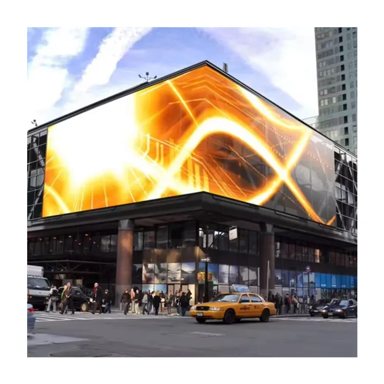 IP65 96x96cm Led Cabinet Fixed Outdoor Hight Brightness Full Color Large Commercial Advertising Led Display Sign