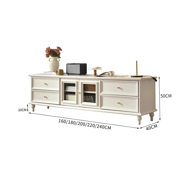 Modern TV Stand With Storage Shelf Stylish Media Furniture For Apartment