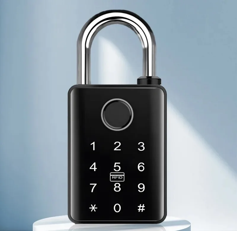 Tuya Smart Door Lock Fingerprint Padlock Password APP Card Key Unlock 7mm 10mm Smart Padlock Waterproof Electronic Lock