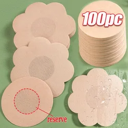 100pcs copricapezzoli invisibili da donna copricapezzoli per sollevamento del seno overlay su adesivi per reggiseno copricapezzoli una tantum sul petto accessori per imbottiture