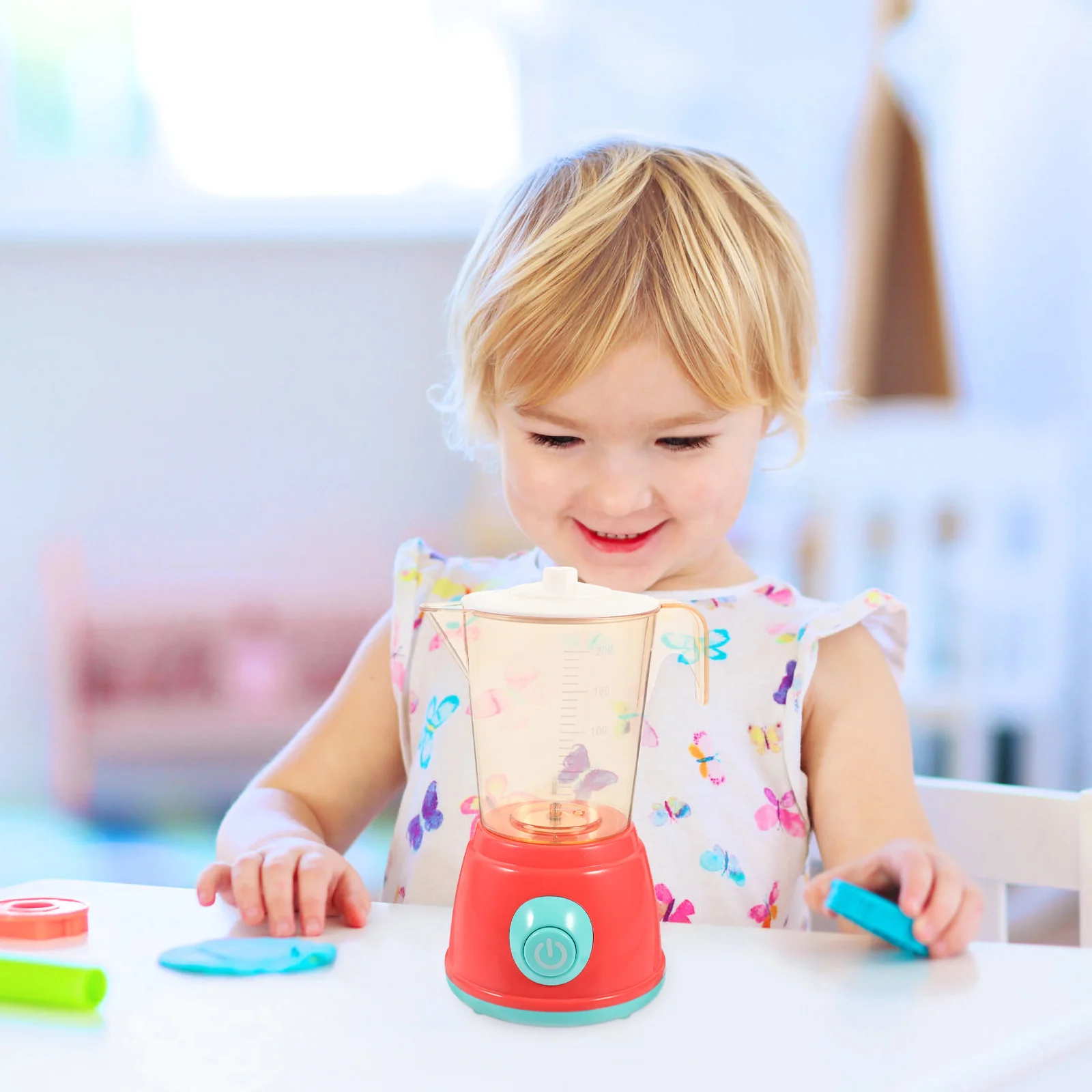 Crianças liquidificador brinquedo jogar casa máquina de frutas brinquedos das crianças abs ambientalmente amigável plástico engraçado espremedor