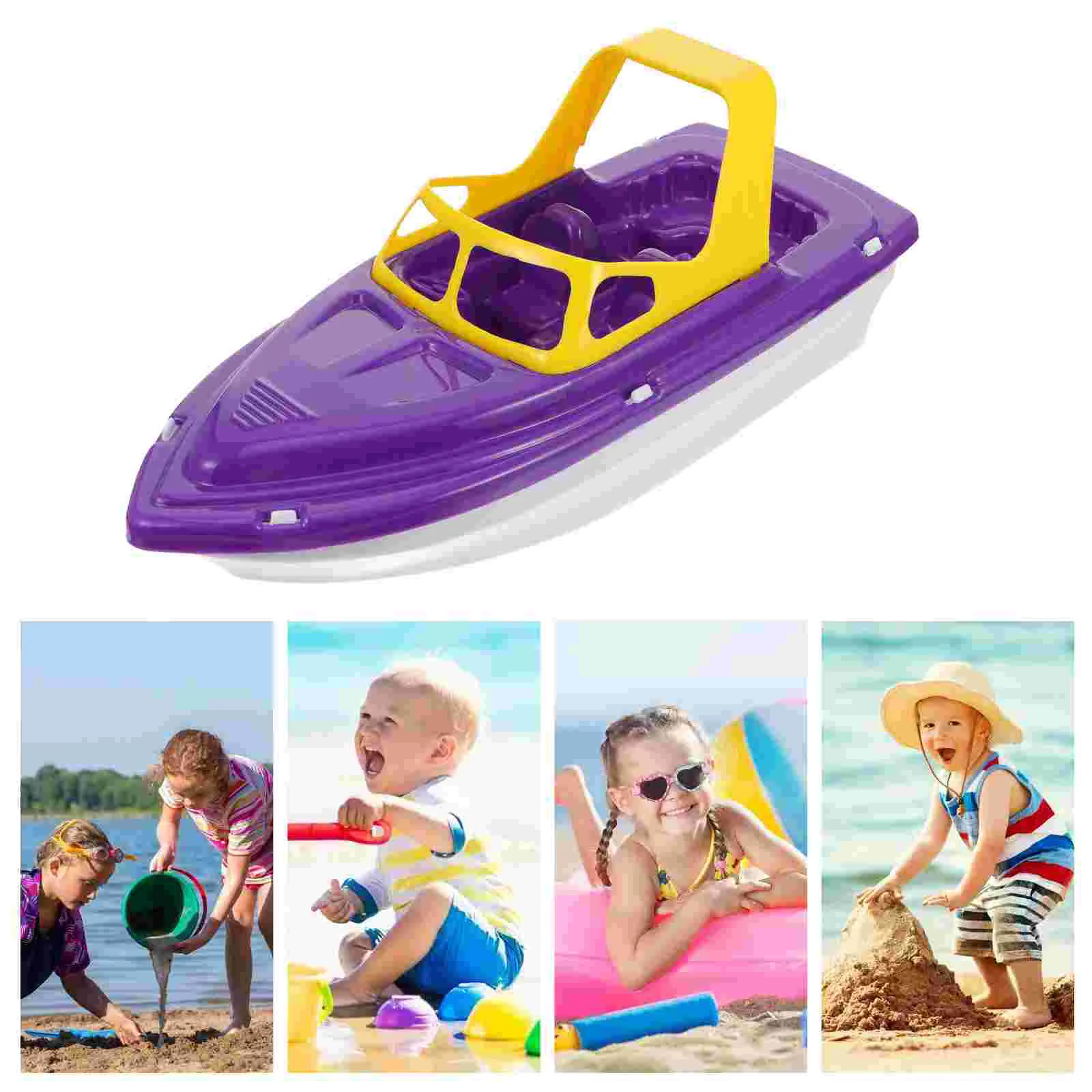 Speedboot Douche maken Speelbal Racespeelgoed Babybadje Plastic speelgoed Kinderen Peuter Zeilspeelgoed Set