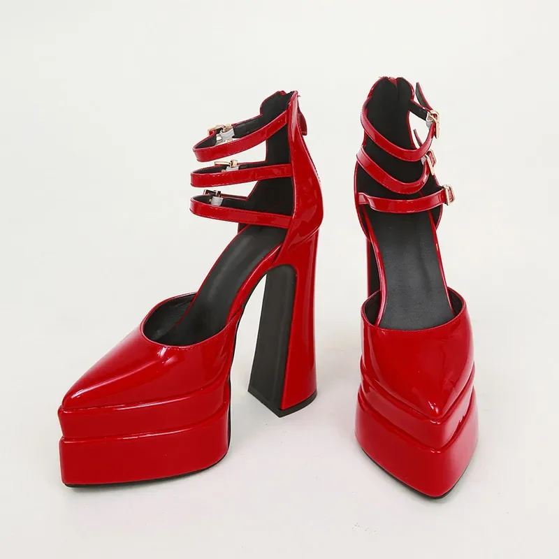 

Women Shoes New Brand Sandals Fashion Summer Shoes Sexy Ankle Strap Platform Wedges High Heels Sandals Female Chunky Cozy Work