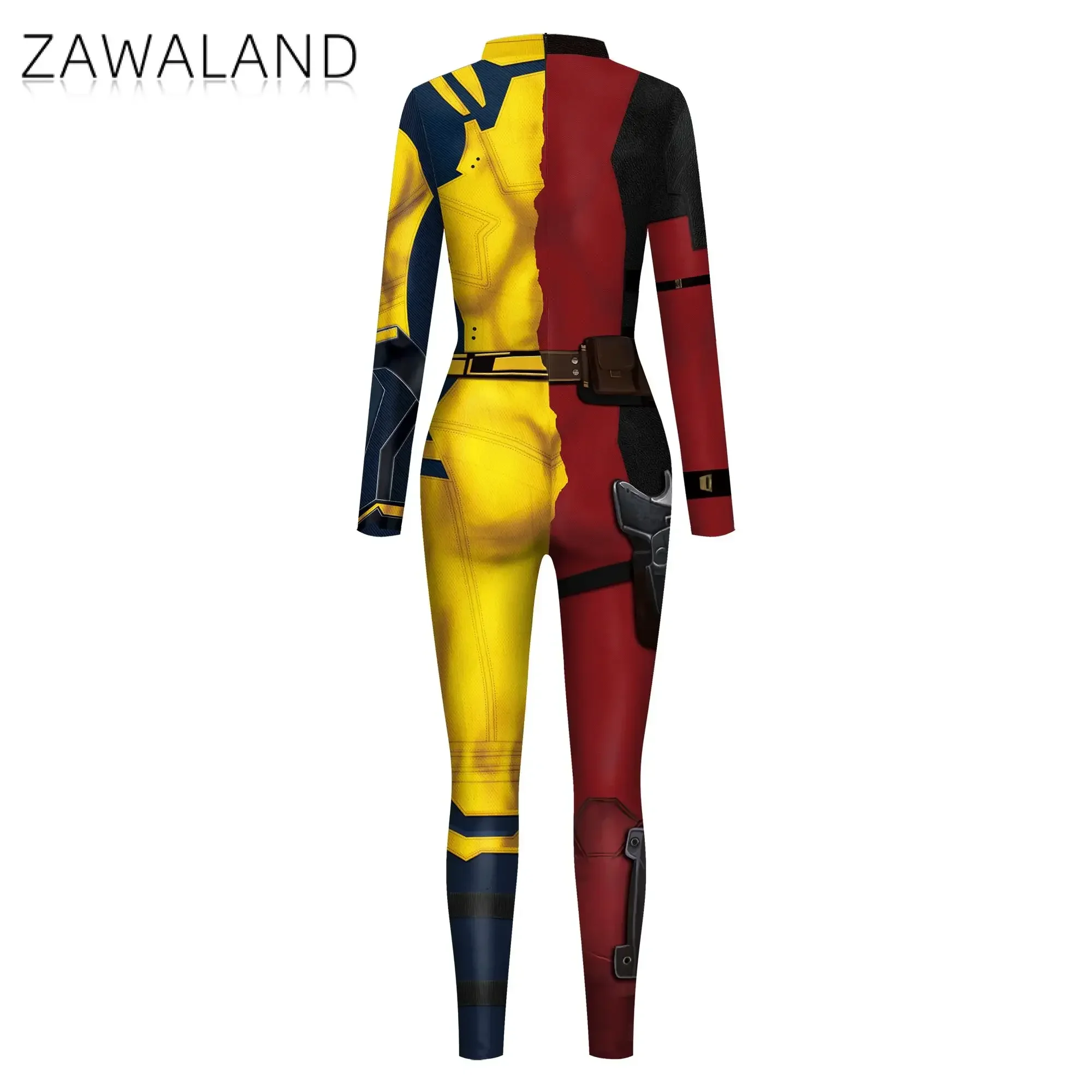 Wolverine Superhero Women Cosplay Zentai Bodysuit 3D Printed Halloween Costumes Festival Party Catsuit Fancy Performance Outfit