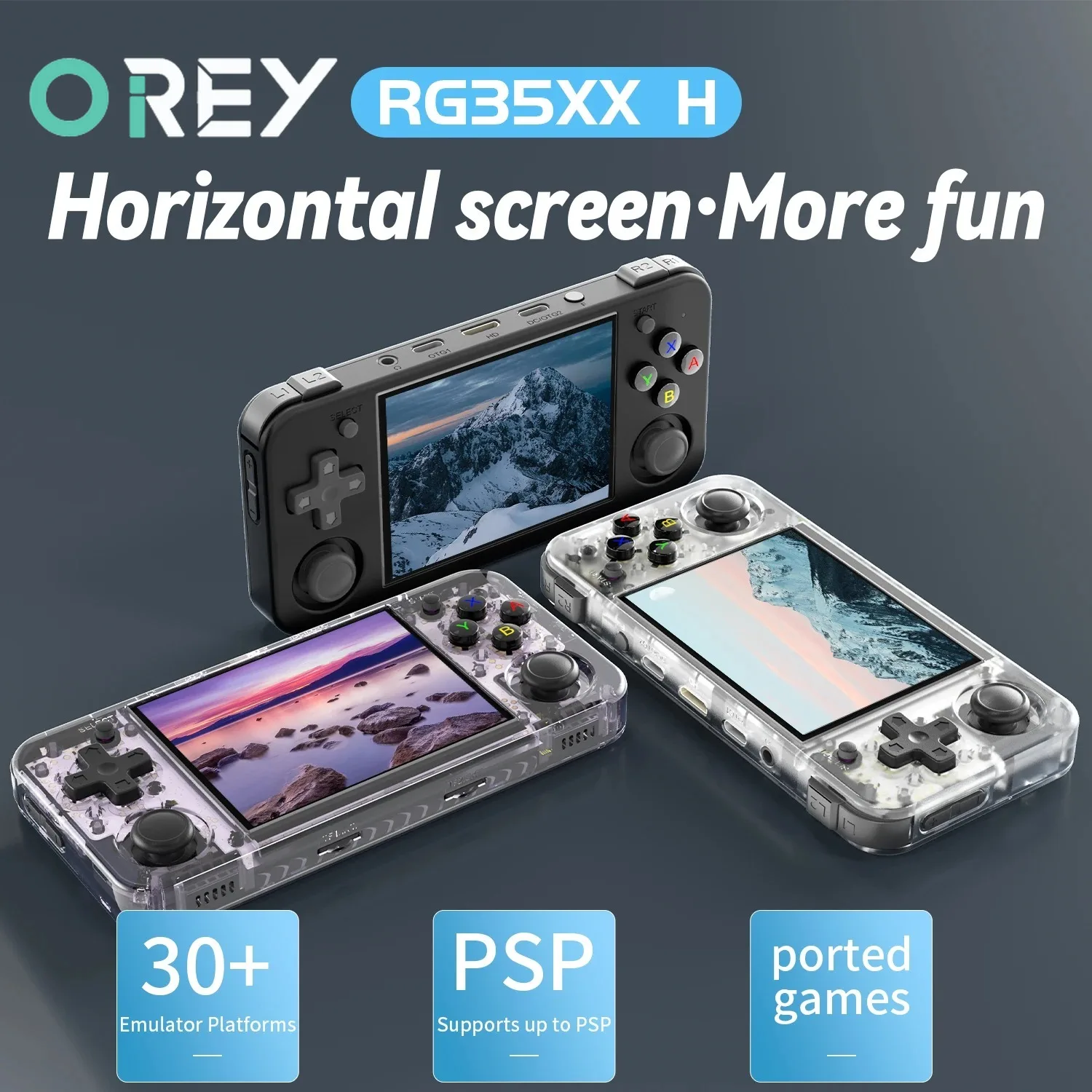 

RG35XX H Open Source Handheld Horizontal Tablet Game Console Portable Retro Nostalgic Can Be Directly Connected To The TV