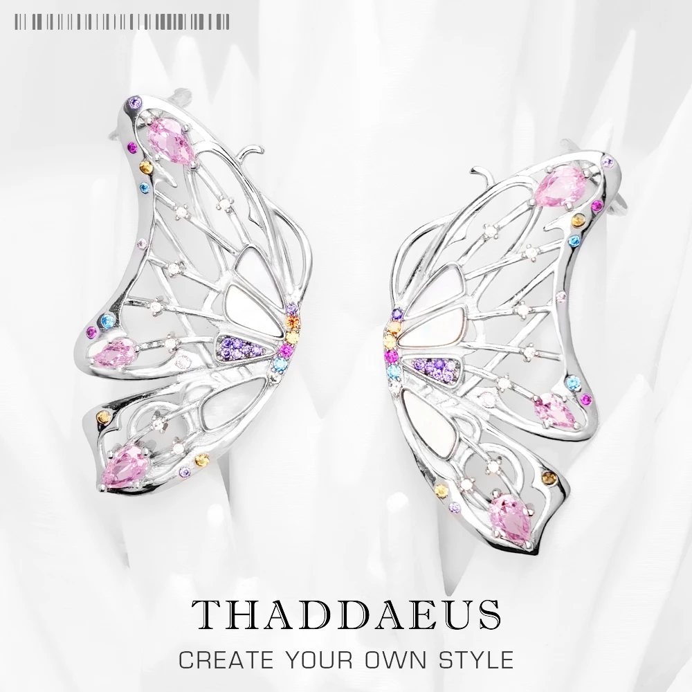 

Earrings Butterfly New Bohemia 925 Sterling Silver Ear Cuff Gift For Women High Quality Fine Jewelry
