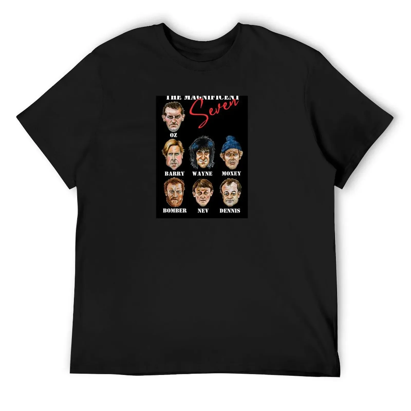 The Magnificent Seven (Auf Wiedersehen Pet character illustrations) T-Shirt tees custom shirt anime tshirt customs men clothing