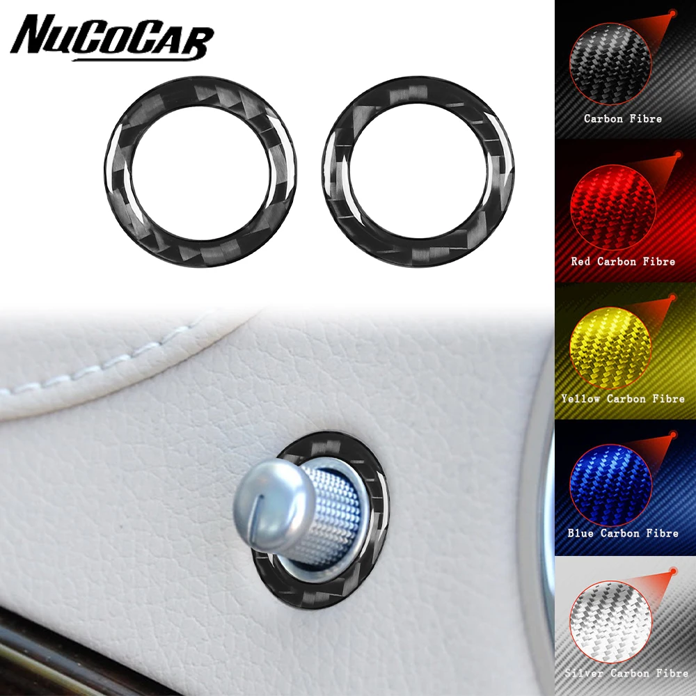 

For Benz Maybach S Class 2013-2020 Carbon Fiber Air outlet buttons on both sides Car Interior Accessories Decorative Stickers