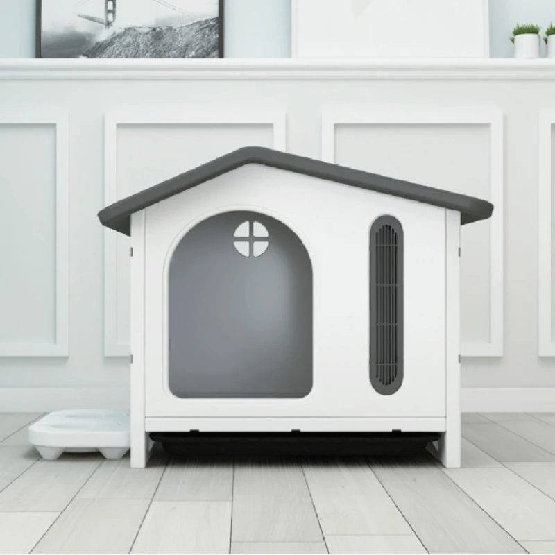 

Indoor and outdoor kennel, all-season plastic household pet house