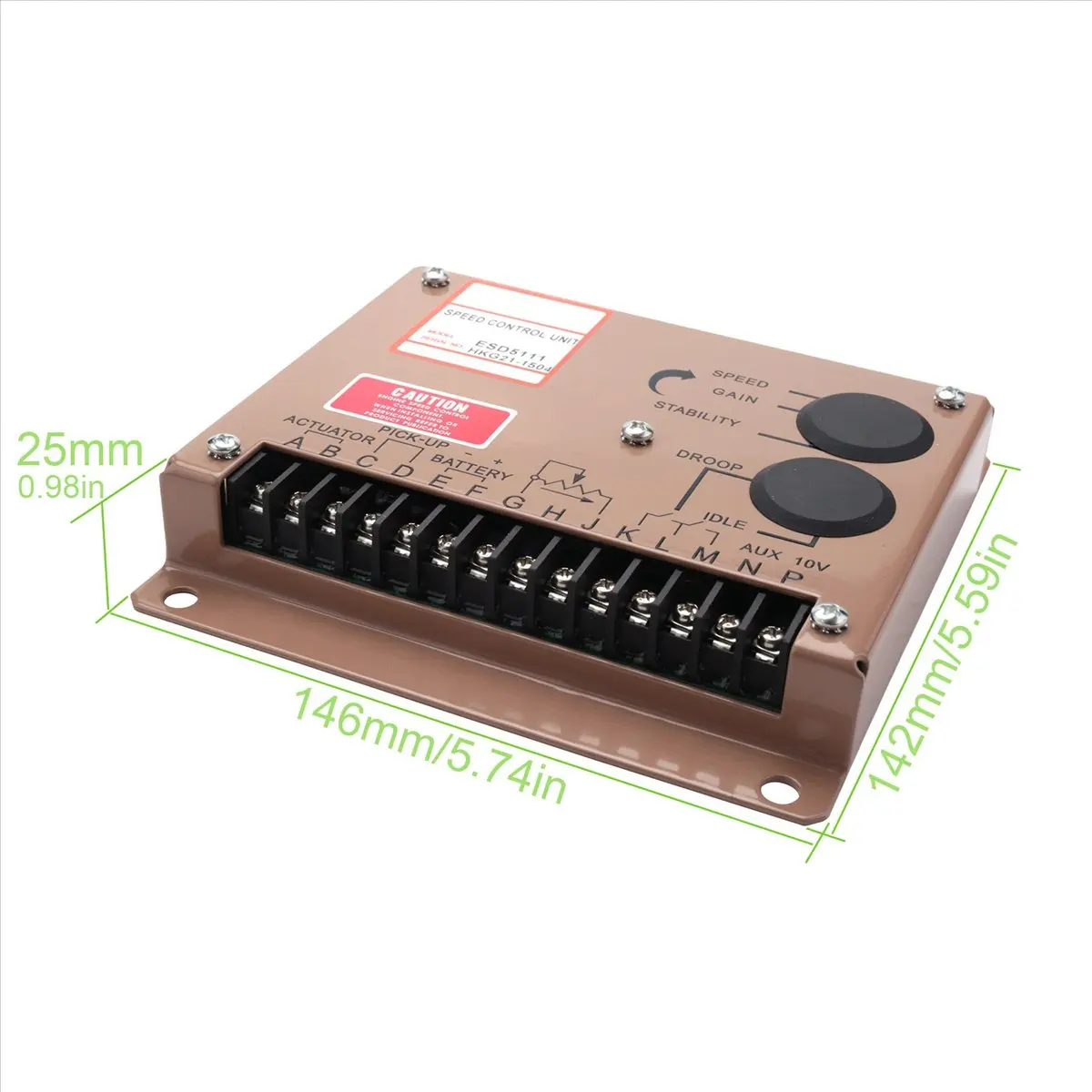 3X Engine Motor Speed Regulator ESD5111 Genset Adjustment Controller Power Supply Ac Generator Part 12V 24V