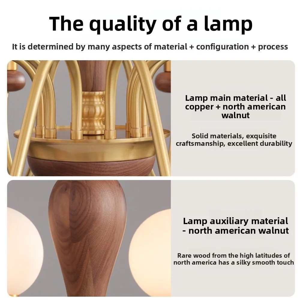 Minimalist American Retro Living Room Chandelier for Bedroom Loft Hall 2026 New Gold Vintage Ceramics Smart Lighting Fixtures