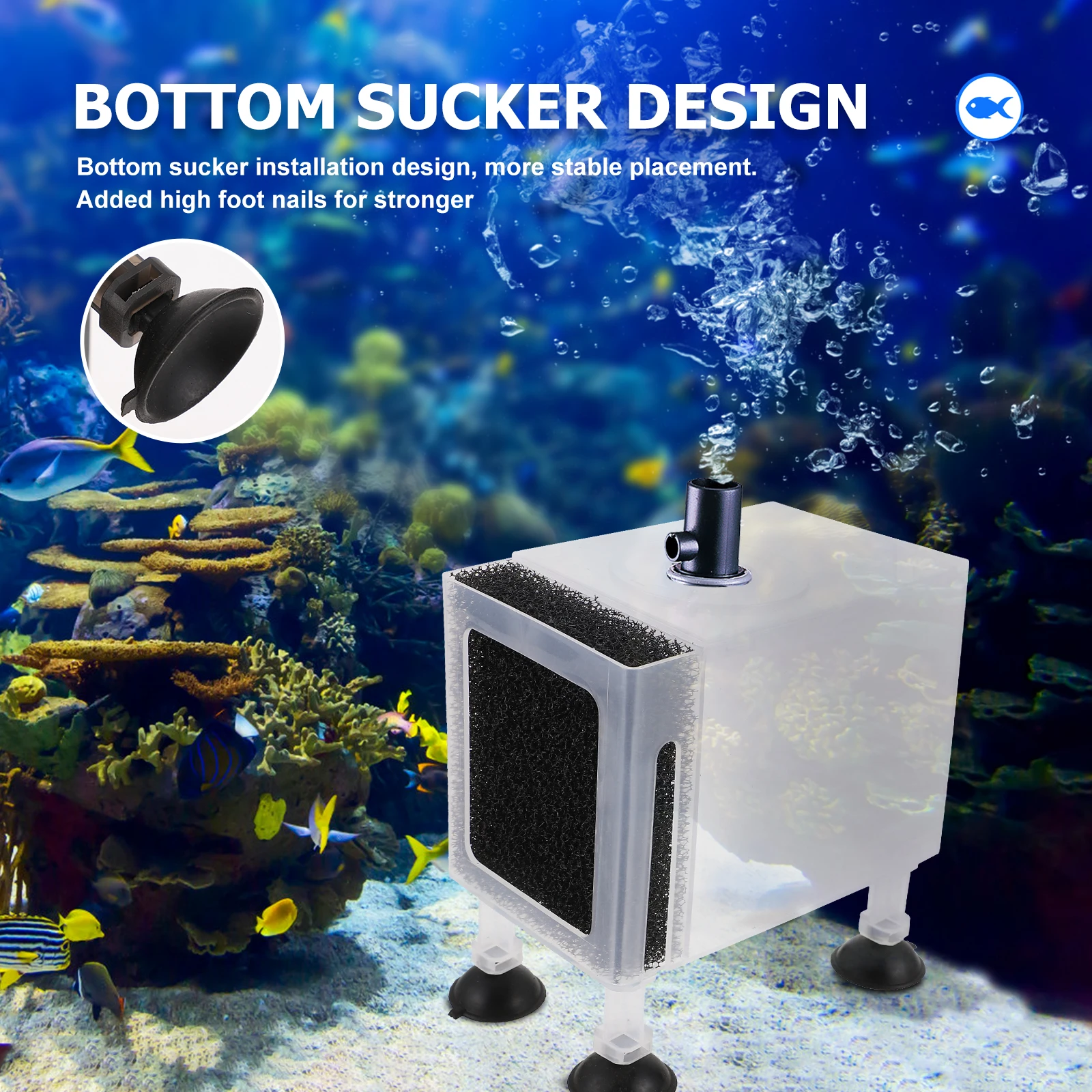 

1 set 1 Set Of Plastic Case Wear-Resistant Water Box Fish Tank Supply Aquarium Accessory Protective Container Household Pump Box