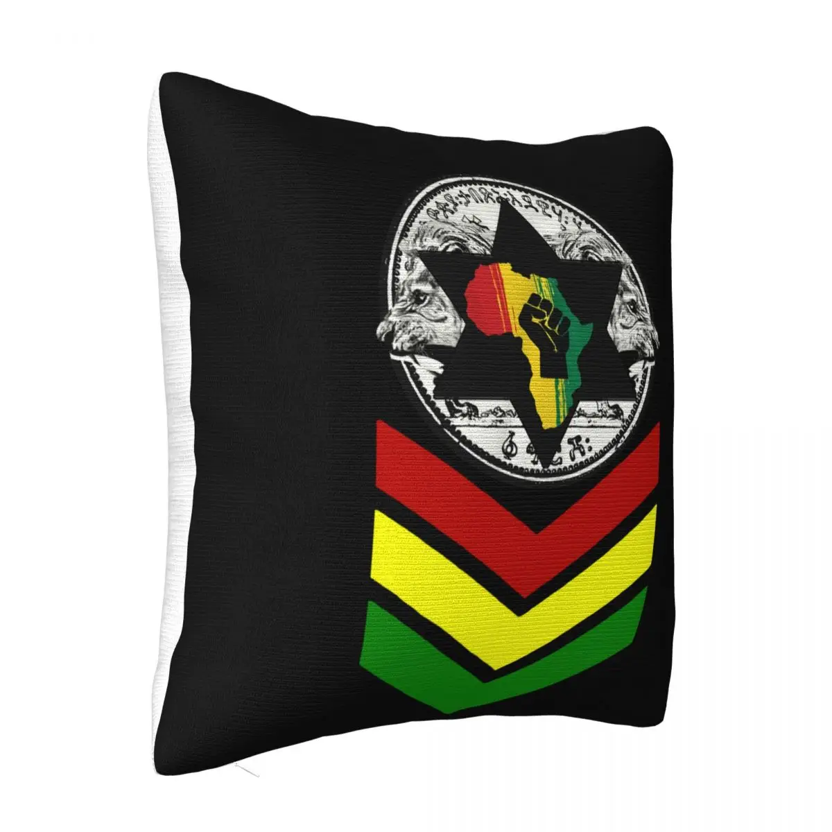 Reggae Haile Selassie I African Lion Jah Rastafari Rootical Herbsman Sc Pillow Case