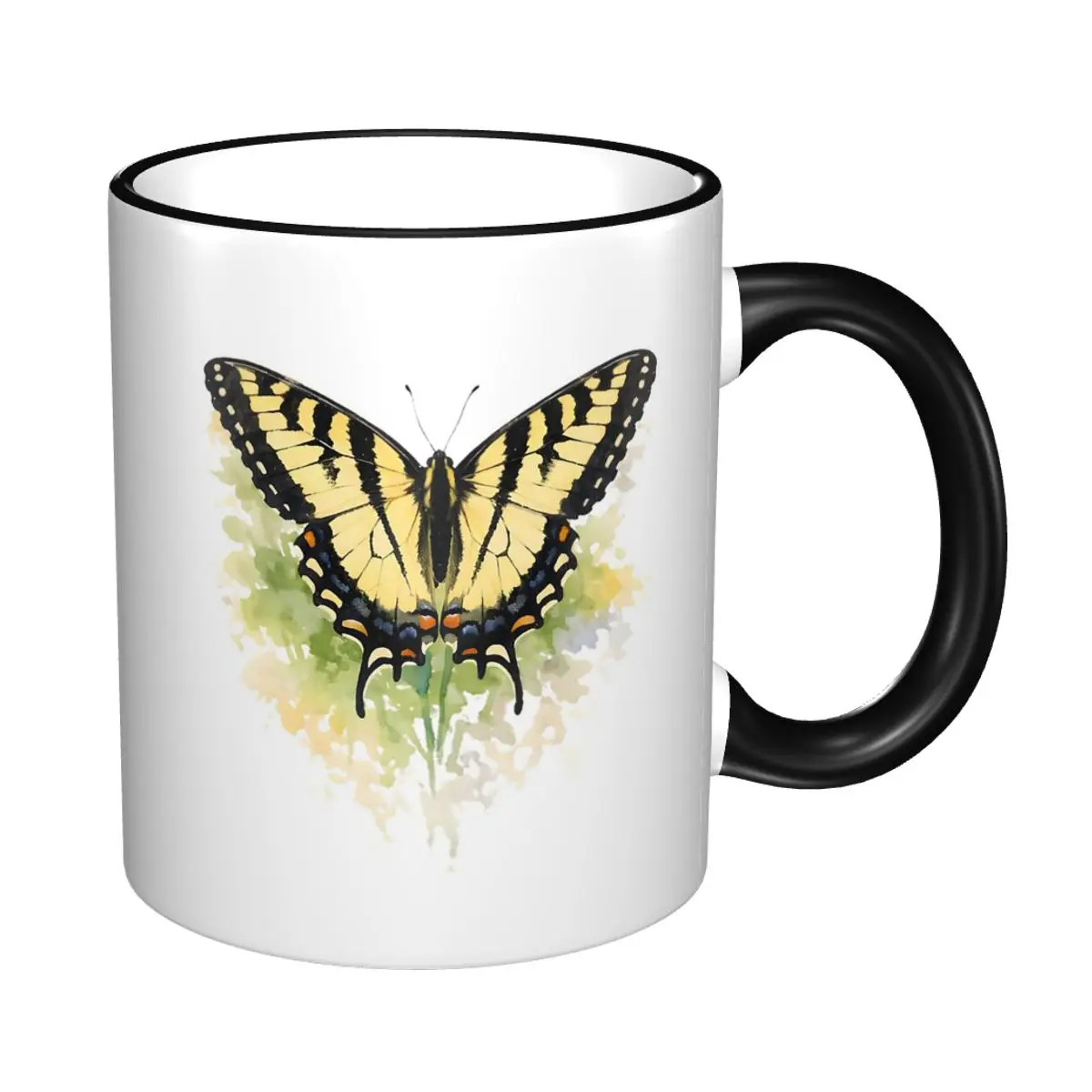 Canadian Tiger Swallowtail (Papilio Canadensis) Mug Funny Ceramic Coffee Cups Tea Mugs Milk Cup Drinkware Gift for Woman Man
