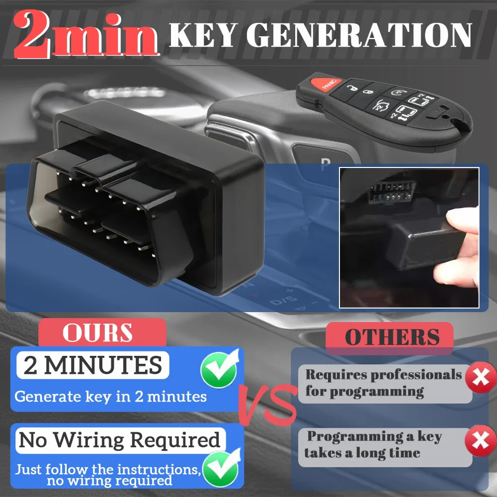 M3N5WY783 programator kluczy OBD Keyless dla Dodge Charger/Challenger/Durango/Grand Caravan/Journey/Ram Chrysler 300/Town/Country