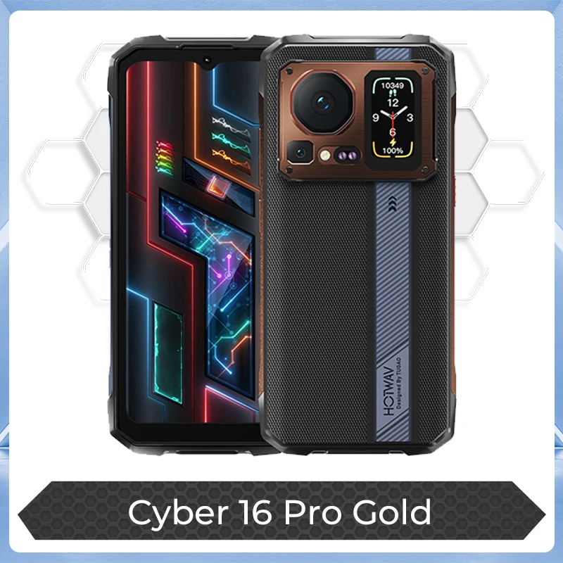 [Schip uit Duitsland] HOTWAV Cyber 16 Pro robuuste mobiele telefoon G100 Octa-core 108MP smartphone 6.6 '' FHD + 2K 8GB 512GB Android 15