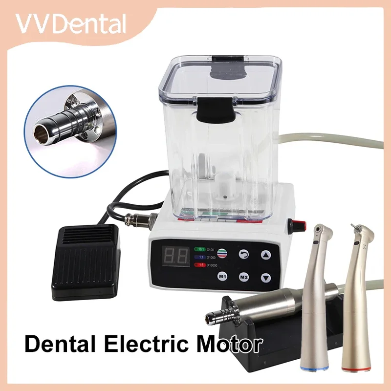 2026 New VV. Brushless LED Electric Micromotor With Water Tank 1:5 1:1 Contra Angle Low Speed Handpiece Grinding Manicure P