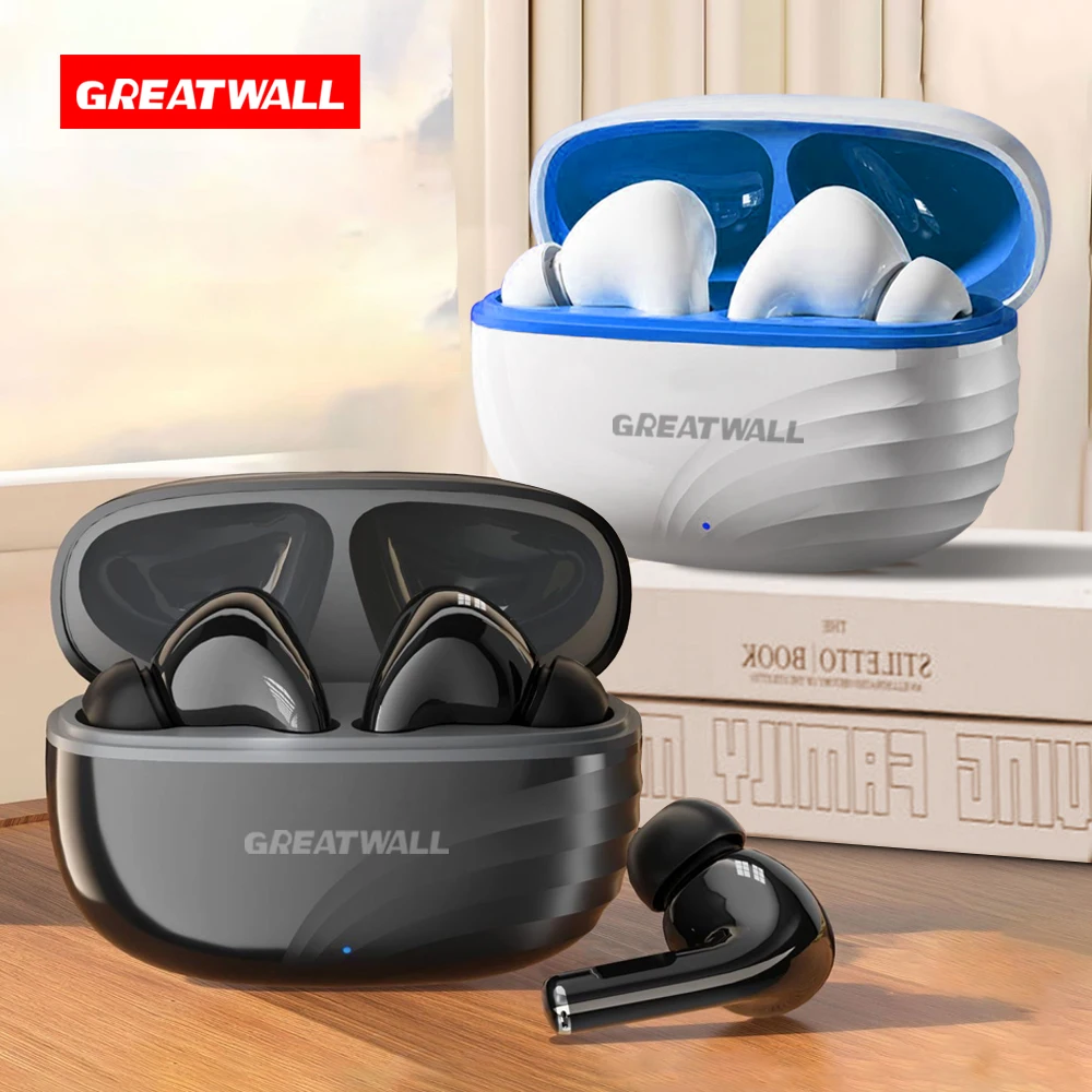 GREATWALL جديد AI ترجمة سماعة لاسلكية تعمل بالبلوتوث سماعات داخل الأذن ستيريو سماعات رياضية سماعة الألعاب HiFi HD سماعات أذن للموسيقى