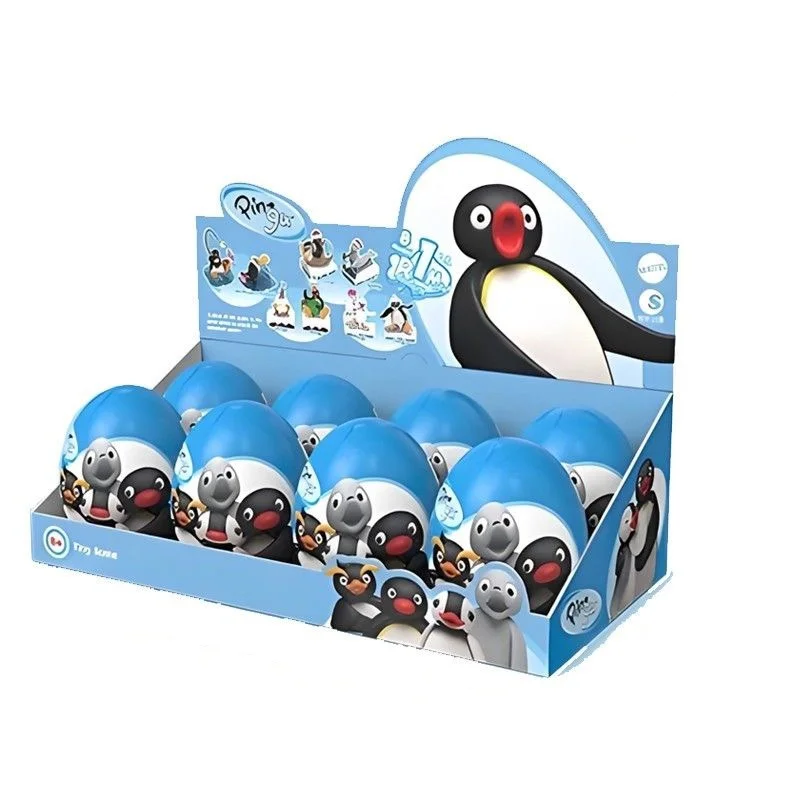 

Очаровательная миниатюрная сцена с семейством пингвинов Пингу: модная игрушка-сюрприз в коробке, классический аниме-бокс-сюрприз