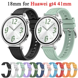 18mm Silicone Band for Huawei Gt4 41mm Original Green Silicone Band for Huawei Gt4 41mm 18mm Universal Band for Girls Women