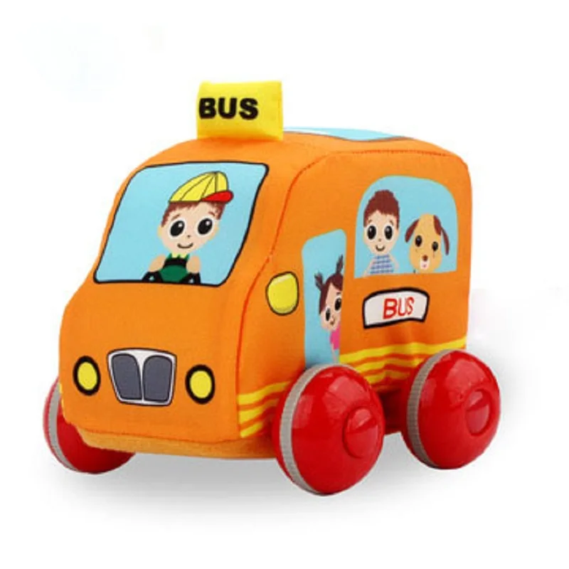 Coche de juguete de tela suave para bebé, juguete educativo de ambulancia para bebé, regalos para el Día de los niños, regalos de cumpleaños y Navidad