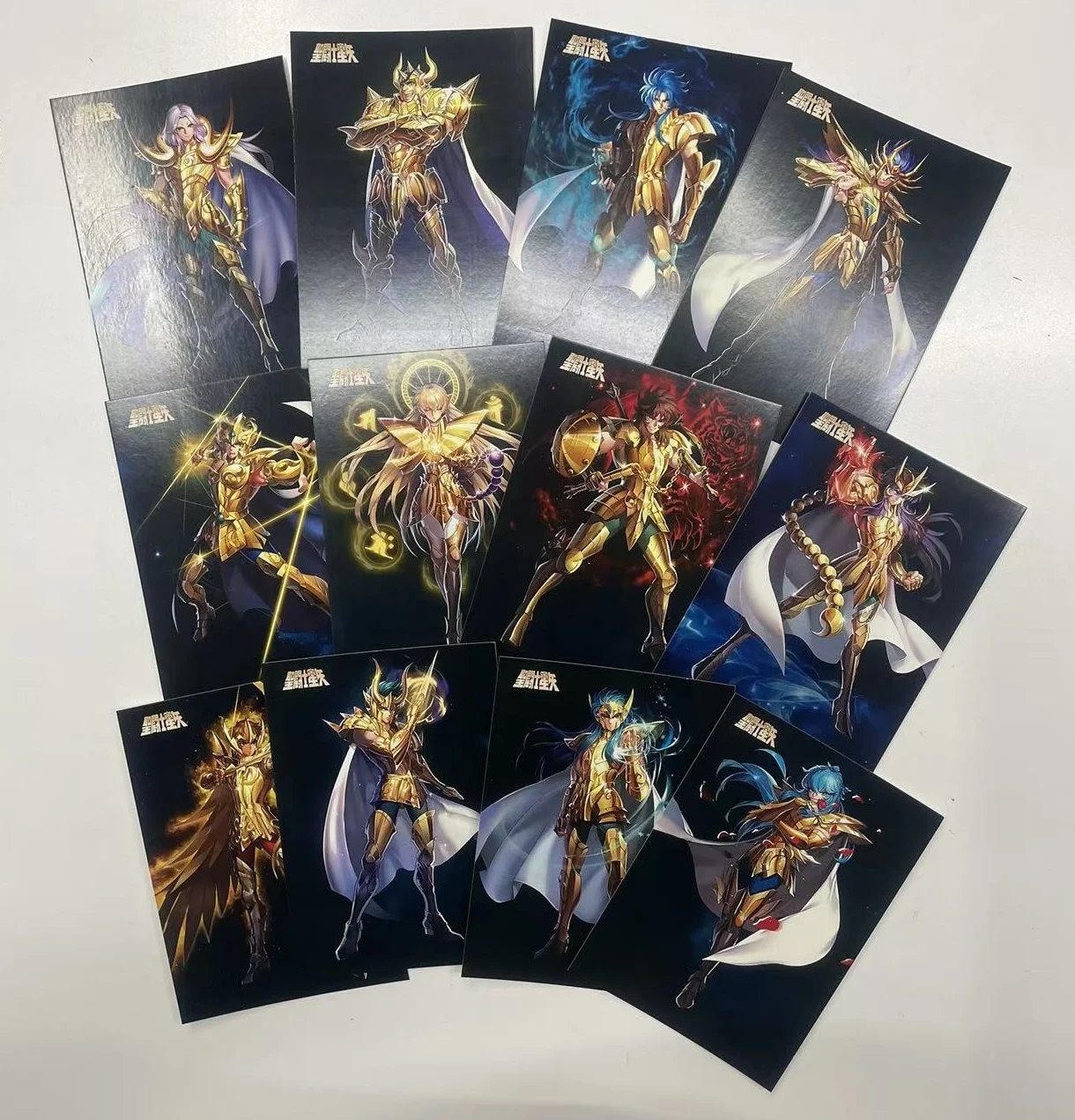 

Карта персонажей Saint Seiya Золото Святая Набор из 12 открыток Рыцари зодиака Му Сага Ивраolia Shaka Dokho Aiolos Shura Camus
