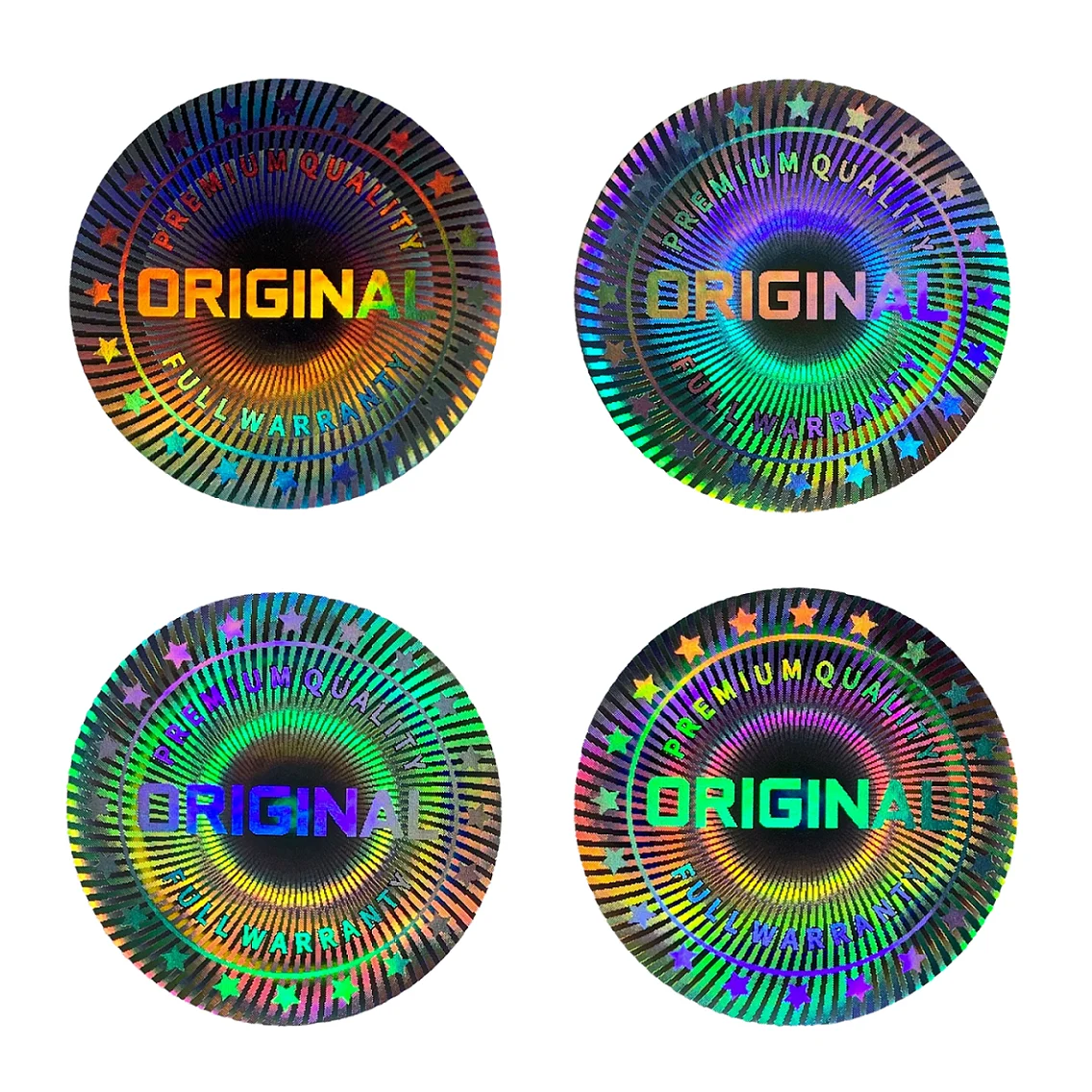 

200 шт./400 шт. оригинальные голографические этикетки премиум-качества с гарантией безопасности, голограмма с защитой от несанкционированного доступа для запечатывания коробок