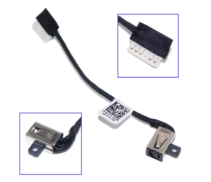 

DC Jack Power Plug in Charging Port Cable for Dell INSPIRON15 3515 3510 3520 3521 3525 GDM50 DC301017H00 0231X7 DC301018100 5PCS