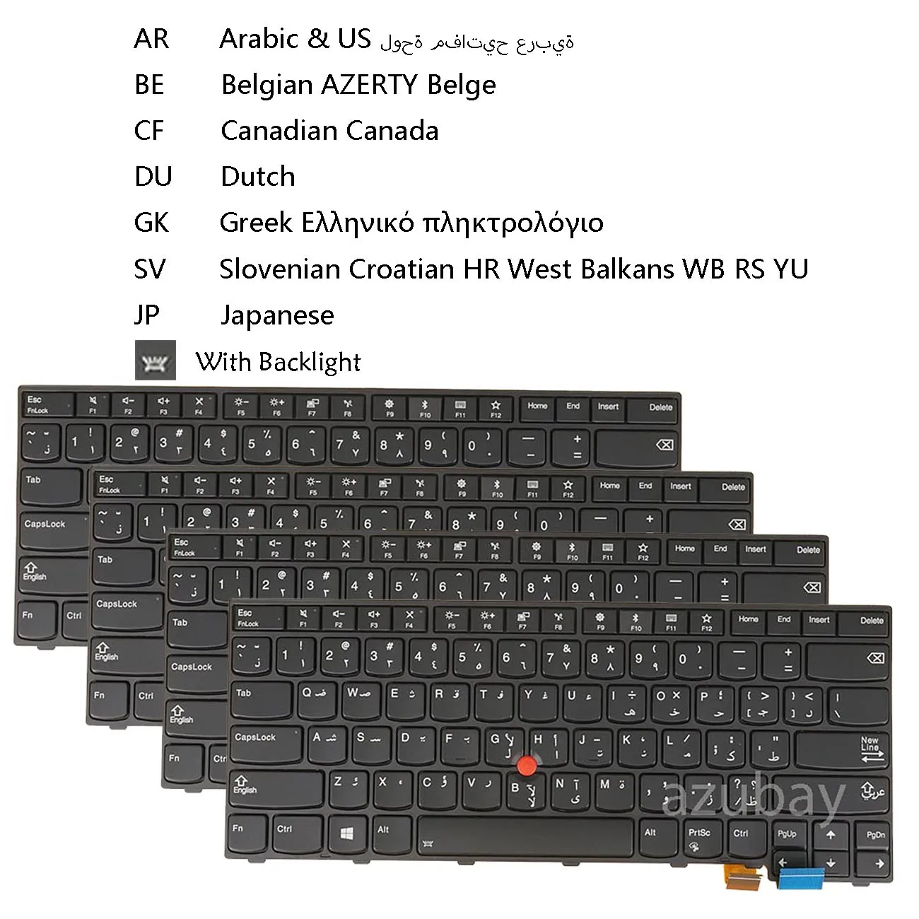 

Клавиатура с подсветкой для Thinkpad T460P 20FW 20FX, T470P 20J6 20J7, арабский, немецкий, бельгийский, канадский, голландский, греческий словенский, Япония