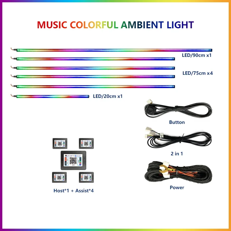 FILIPLI Auto Acryl Led Innen Umgebungs Lichter Dekorative Beleuchtung Kits Für Bmw 5Serie F10 F11 F07 F18 G30 G38 Zubehör App Steuerung 6
