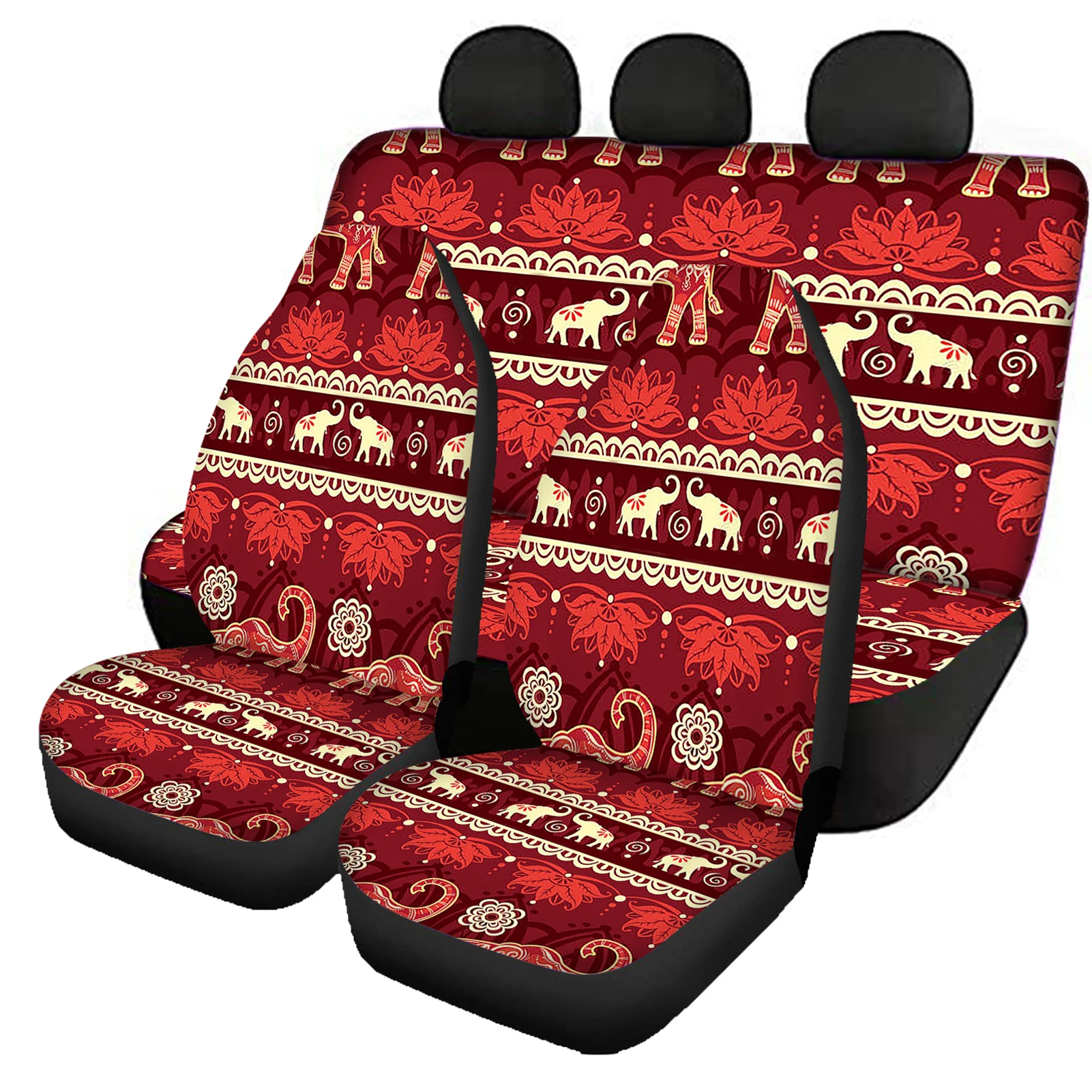 Car Seat Cover Set AutismTribal Design Pattern Vehicle Supplies Brand Design Auto Accessories Fit for SUV Truck Vans New Fashion